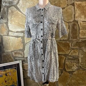 Topshop Leopard Print Mini Dress